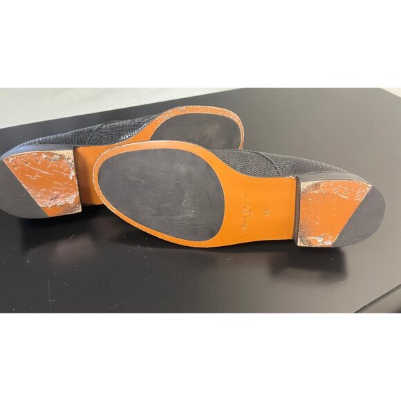 ROBERT CLERGERIE TEXTURED BLACK OXFORD DERBY SHOES 36 6 - Picture 7 of 8